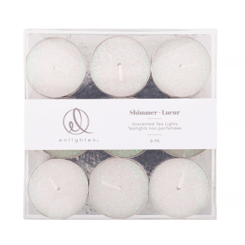 Picture of DECOR - SHIMMER WHITE TEALIGHTS CANDLES
