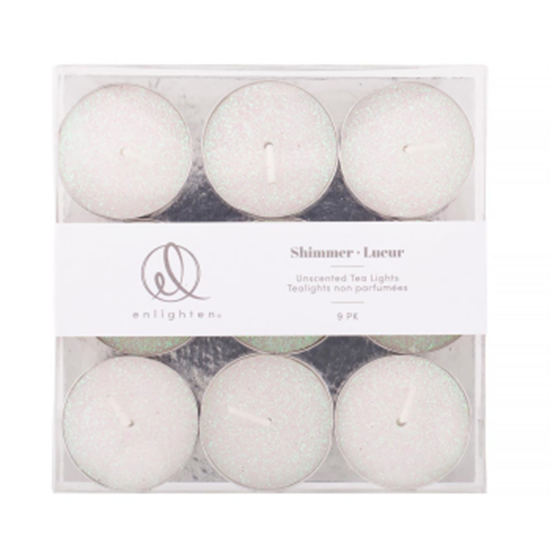 Picture of DECOR - SHIMMER WHITE TEALIGHTS CANDLES