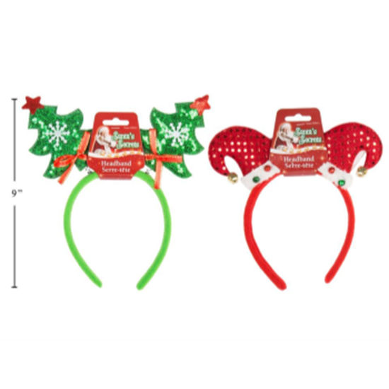 Picture of WEARABLES - CHRISTMAS SEQUIN BOPPER HEADBAND