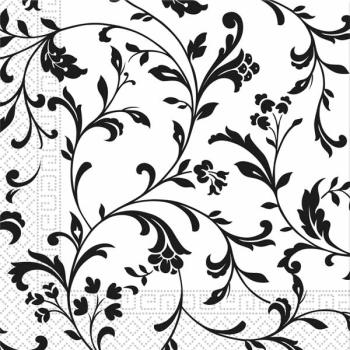 Image de LUNCHEON NAPKIN 3PLY - ARABSQUE BLACK