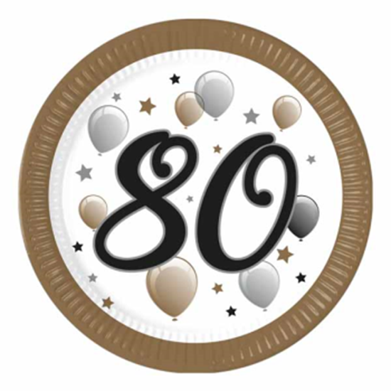 Picture of 80TH - MILESTONE 9" PLATE