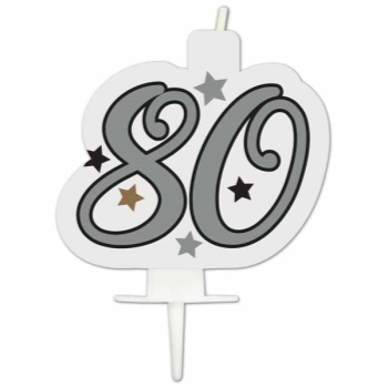 Picture of 80TH - MILESTONE CANDLE