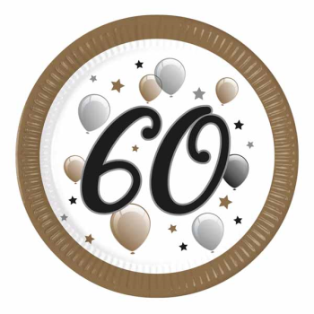 Picture of 60TH - MILESTONE 9" PLATE