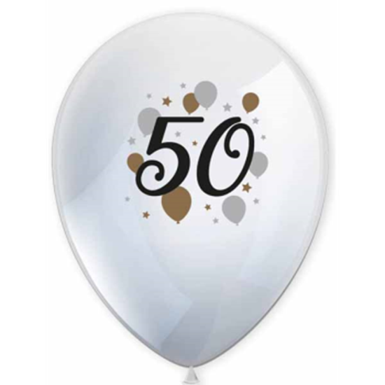 Picture of 50TH - MILESTONE LATEX BALLOONS