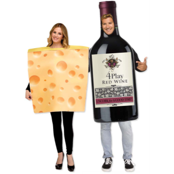 Image de WINE AND CHEESE COUPLES COSTUME
