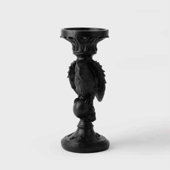 Picture of 8.5" RAVEN CANDLE PILLAR HOLDER