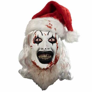 Image de ART THE CLOWN w/SANTA HAT FULL HEAD LATEX MASK