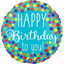Picture of 18" FOIL - HAPPY BIRTHDAY TO YOU DOTS 