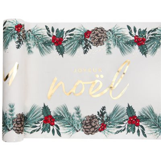 Picture of TABLEWARE - NOEL ON WOOD TABLE RUNNER 2.5m