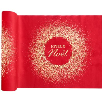 Picture of TABLEWARE - NOEL ON RED TABLE RUNNER 2.5m