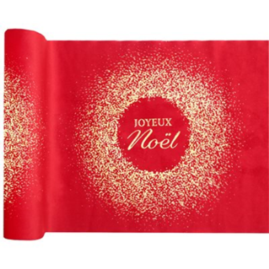 Picture of TABLEWARE - NOEL ON RED TABLE RUNNER 2.5m