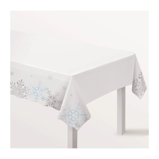 Picture of TABLEWARE - Snowlace Plastic Table Cover