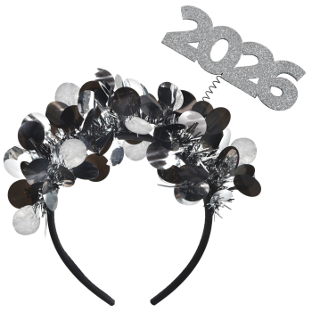Picture of WEARABLE - 2026 NYE Headband - Black, Silver, Gold