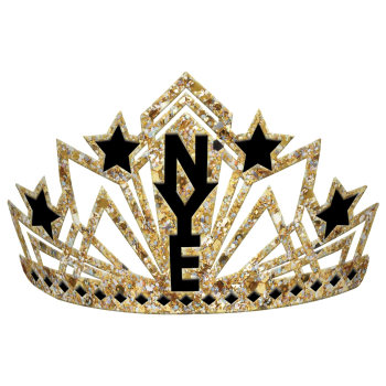 Picture of WEARABLE - New Years Glitter Crown - Black, Silver, Gold