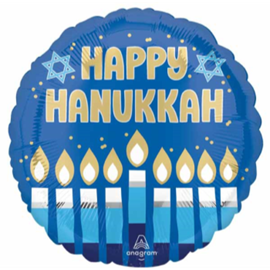 Picture of 18'' FOIL - HAPPY HAUKKAH BALLOON 