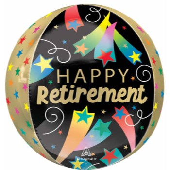 Picture of 16'' HAPPY RETIREMENT ORBZ BALLOON 