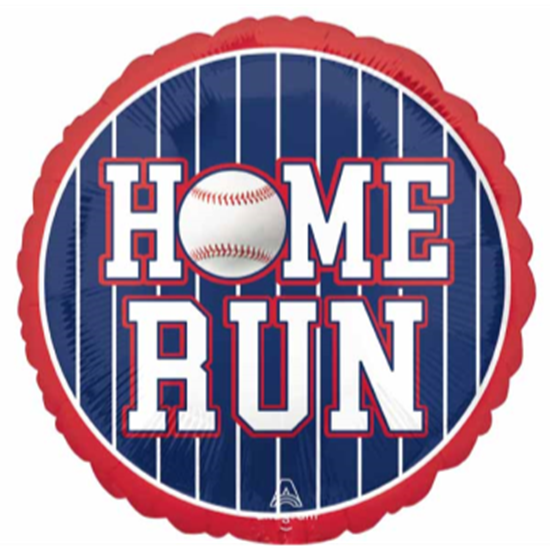 Picture of 18'' FOIL - HOME RUN BASEBALL BALLOON 