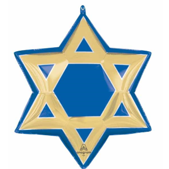 Picture of 24'' FOIL - STAR OF DAVID BALLOON 