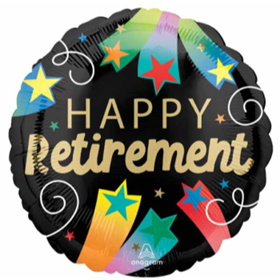 Picture of 18'' FOIL - HAPPY RETIREMENT BALLOON 