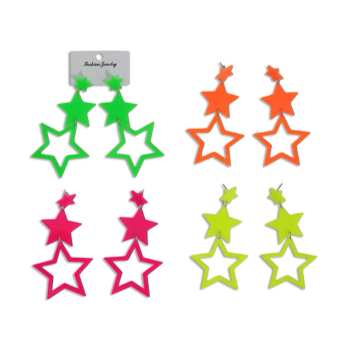 Picture of 80's - NEON STAR EARRINGS 