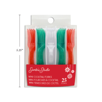 Picture of TABLEWARE - MINI COCKTAIL FORKS 3 COLOURS