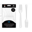 Image de White Heavy Duty Plastic Forks 18pc Reuseable