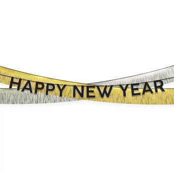 Image de DECOR - Happy New Year's Tinsel Garland Banner Kit 