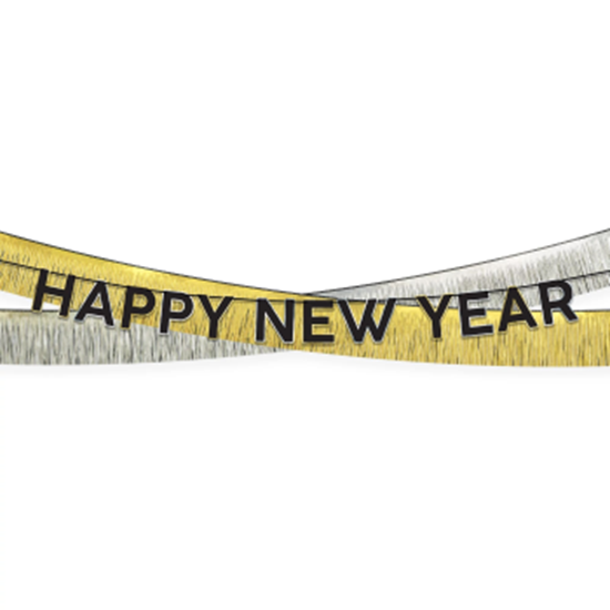 Image sur DECOR - Happy New Year's Tinsel Garland Banner Kit 
