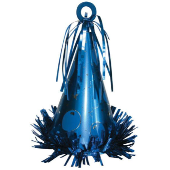 Image de PARTY HAT BALLOON WEIGHT - BLUE