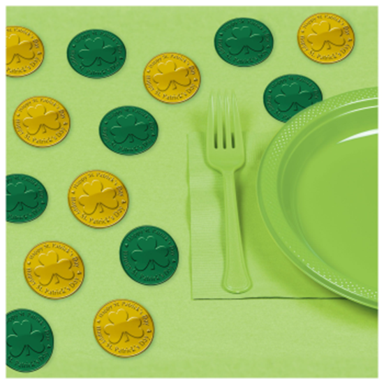 Picture of DECOR - GREEN/GOLD COINS