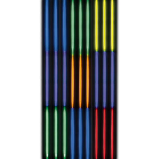 Picture of 8" Glow Sticks 36 Ct. - Tricolor Rainbow
