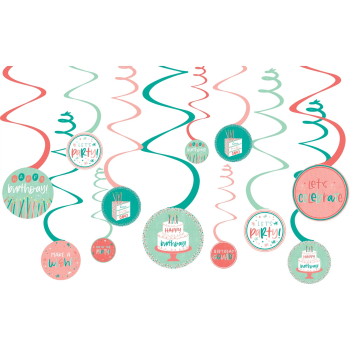 Image de DECOR - Happy Cake Day Spiral Decorations