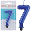 Image de Numeral Candles #7 - Royal Blue 3"