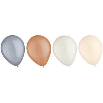 Image de 11" Color Mix Latex Balloons, 15 ct. - Neutrals