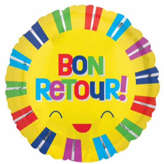Image sur 18" FOIL - BON RETOUR STRIPES 