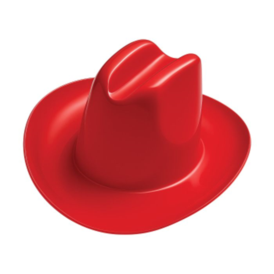 Image sur WEARABLES - Miniature Plastic Cowboy Hats - RED