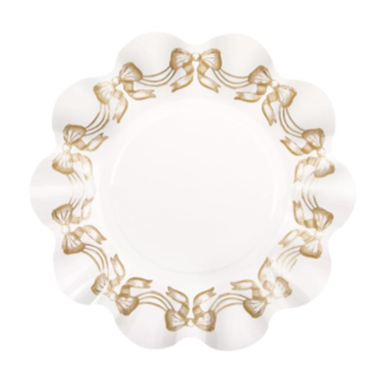 Image sur GOLD CELEBRATION - RUFFLE EDGE 10" PLATES FOIL