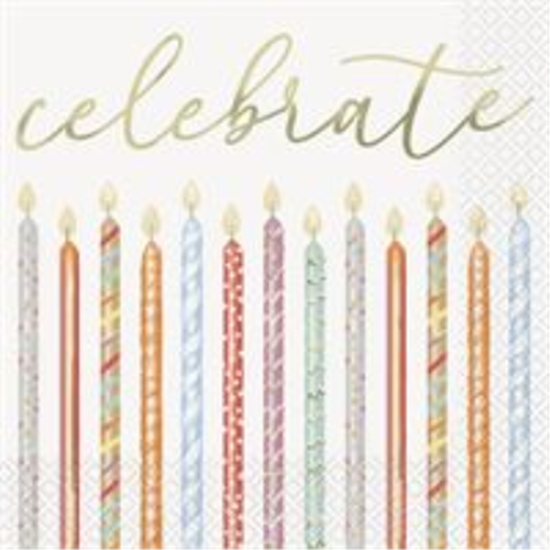 Image sur GOLD CELEBRATION - CELEBRATE LUNCHEON NAPKIN 