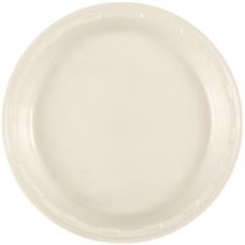 Image de IVORY - 10" PLASTIC PLATE 