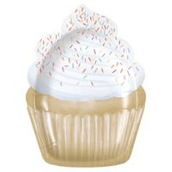 Image de GOLD CELEBRATION - CUPCAKE SHAPED 9" PLATES FOIL