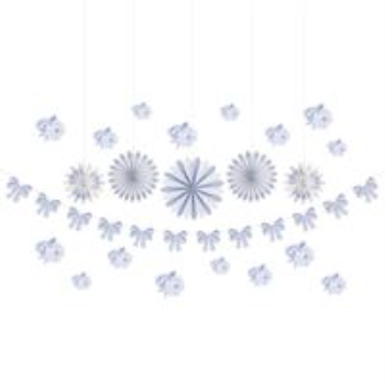 Picture of DAINTY BOWS DECOR KIT WITH PAPER FNS, FLOWERS, GARLAND