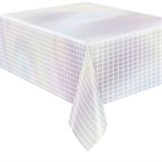 Picture of 70's Diamond Disco Iridescent FOIL TABLE COVER