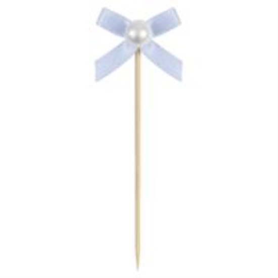 Picture of DAINTY BOWS PEARL FOOD PICKS