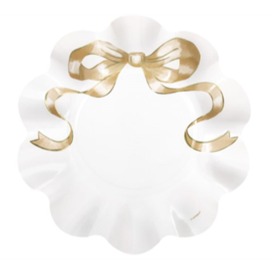 Image sur GOLD CELEBRATION - RUFFLE EDGE 8" PLATES FOIL