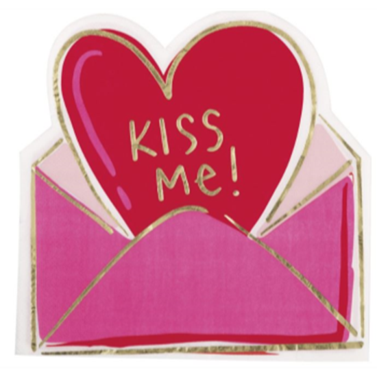 Image sur TABLEWARE - KISS ME FOIL LUNCHEON NAPKIN