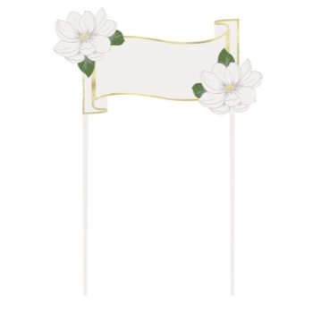 Picture of GARDEN PARTY - CAKE TOPPER BANNER
