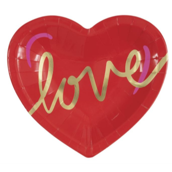 Image de TABLEWARE - LOVE HEART SHAPED 7" PLATES