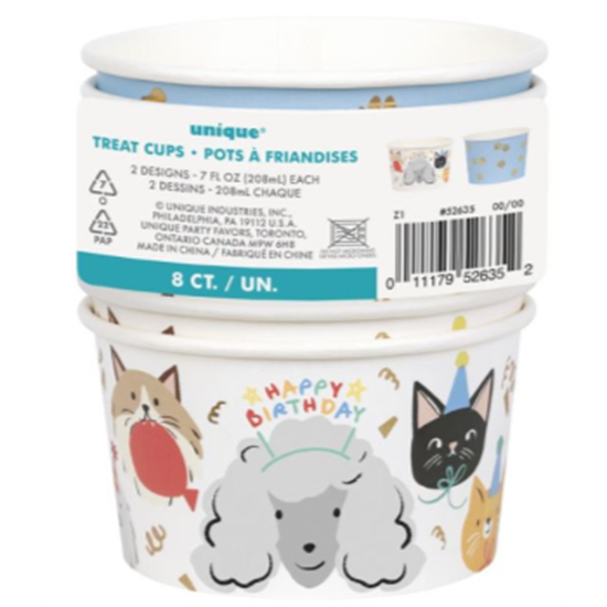 Picture of PAWTY ANIMALS ICE CREAM CUPS 7oz