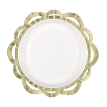 Image de TABLEWARE - ELEGANT WHIE LACE EDGE 10" PLATES