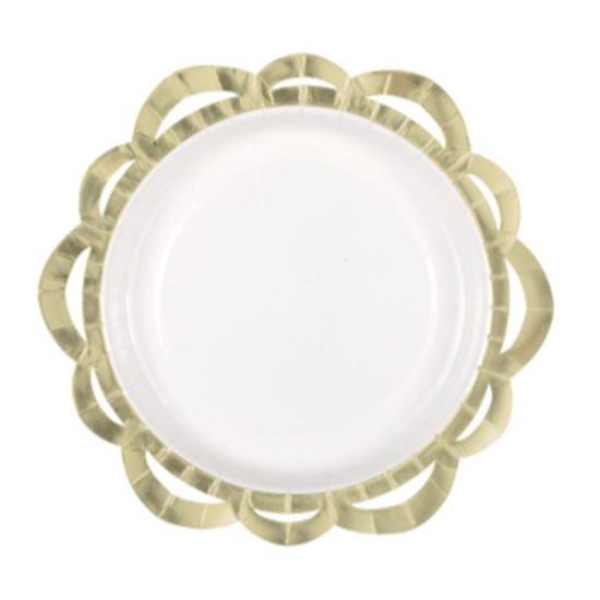 Image sur TABLEWARE - ELEGANT WHIE LACE EDGE 10" PLATES